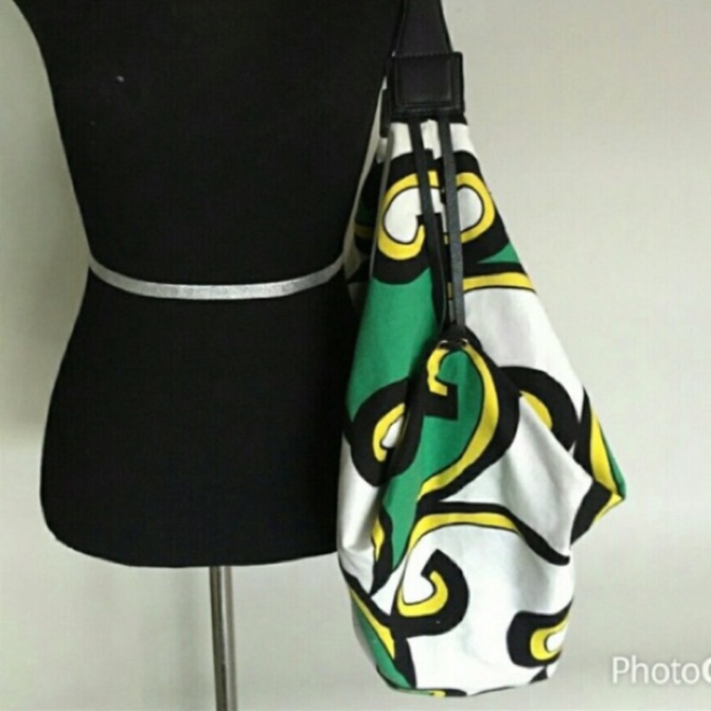 DIANE VON FURSTENBERG (DVF)CANVAS/LEATHER BAG-NWOT